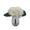 17cm White Hydrangeas Artificial Plant In Clear Glass Vase 2 17cm White Hydrangeas Artificial Plant In Clear Glass Vase -Outdoor Garden 17cm white hydrangeas artificial plant in clear glass vase5010795682638 01c bq