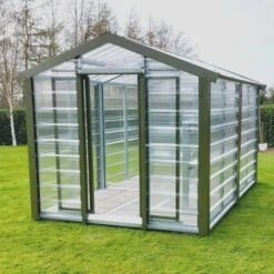 Adman Steel Sheds Multigrow 9.4x14.7 Greenhouse With Adjustable Vent -Outdoor Garden adman steel sheds multigrow 9 4x14 7 greenhouse with adjustable vent5391538910400 01i bq