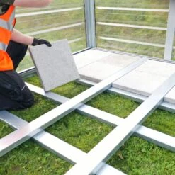 Adman Steel Sheds Multigrow 9.4x14.7 Greenhouse With Adjustable Vent -Outdoor Garden adman steel sheds multigrow 9 4x14 7 greenhouse with adjustable vent5391538910400 39c bq