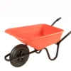 B&Q Sovereign Orange Metal & Polypropylene (PP) Wheelbarrow 90L