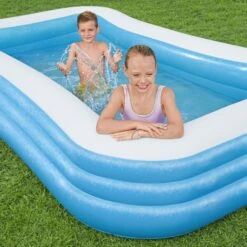 Bestway Bestway® Textured Pattern On Sidewalls PVC Family Fun Pool (W) 1.83m X (L) 3.05m -Outdoor Garden bestway bestway textured pattern on sidewalls pvc family fun pool w 1 83m x l 3 05m6942138968057 02i