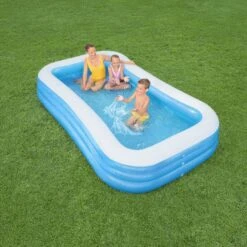 Bestway Bestway® Textured Pattern On Sidewalls PVC Family Fun Pool (W) 1.83m X (L) 3.05m -Outdoor Garden bestway bestway textured pattern on sidewalls pvc family fun pool w 1 83m x l 3 05m6942138968057 03i