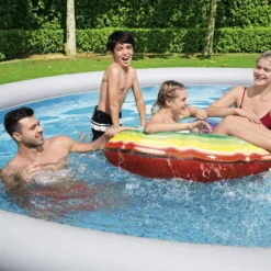 Bestway Fast Set Polyvinyl Chloride (PVC) Pool -Outdoor Garden bestway fast set polyvinyl chloride pvc pool6942138984668 03i bq