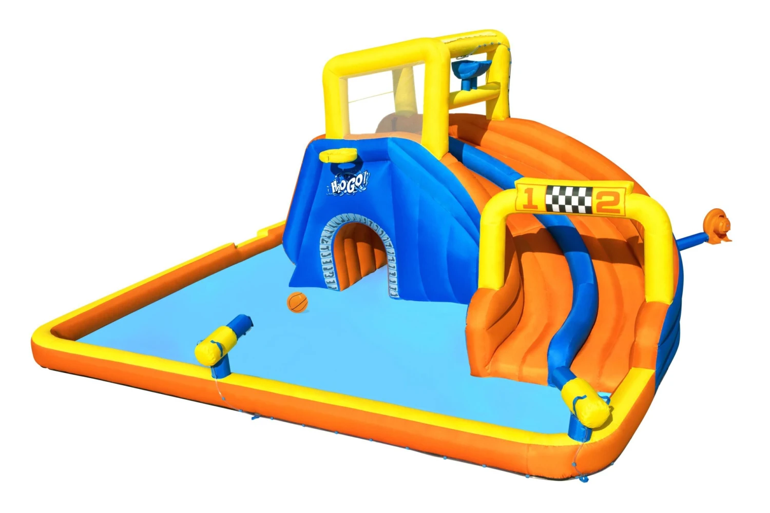 Bestway Multicolour Rectangular Super Speedway Water Park 3 Bestway Multicolour Rectangular Super Speedway Water Park