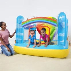 Bestway Multicolour Small Balloon Rectangular Bouncy Castle 12 Bestway Multicolour Small Balloon Rectangular Bouncy Castle -Outdoor Garden bestway multicolour small balloon rectangular bouncy castle6942138952155 01i