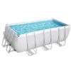 Bestway Power Steel Metal & Plastic Pool (W) 2.01m X (L) 4.12m -Outdoor Garden bestway power steel metal plastic pool w 2 01m x l 4 12m6942138986457 01c bq