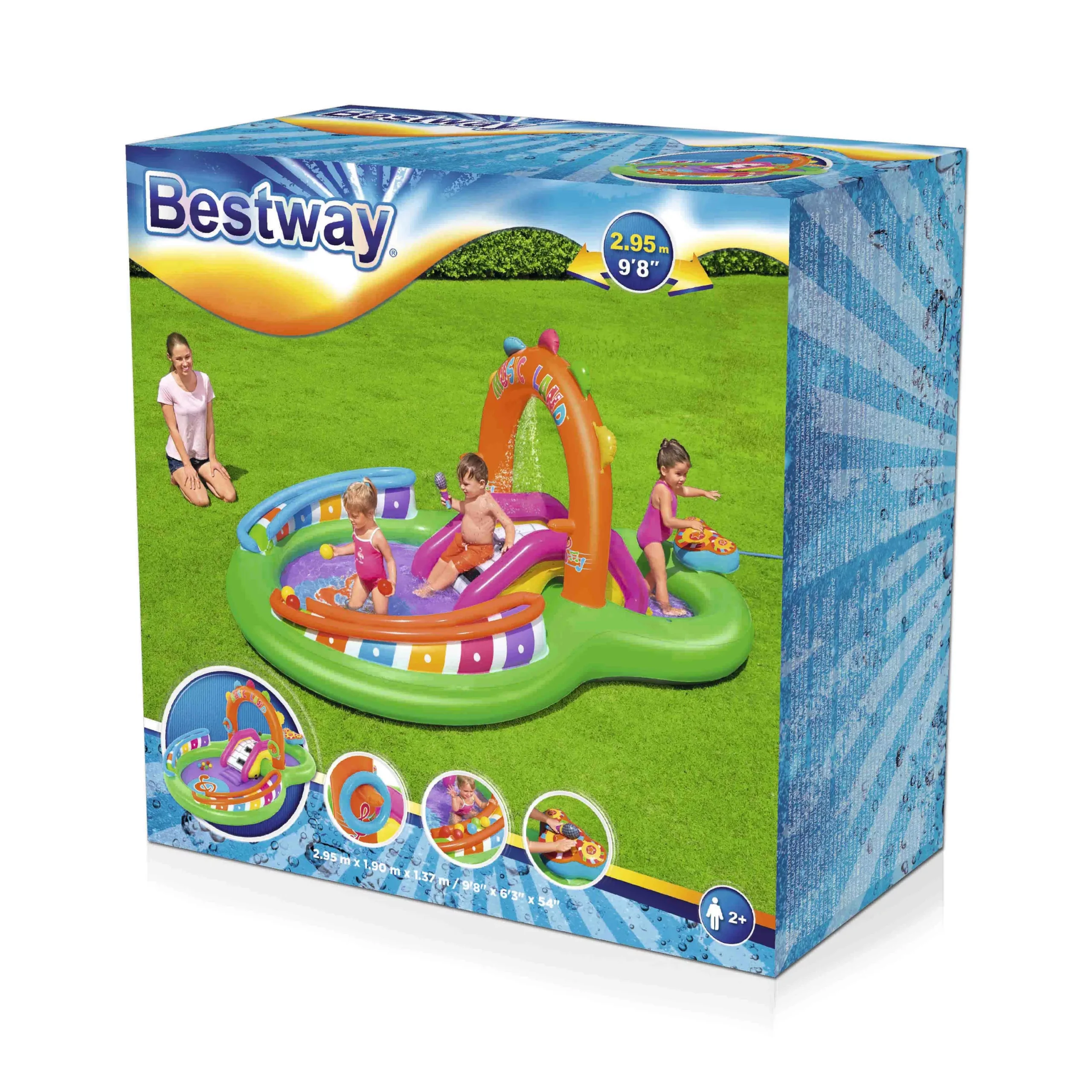 Bestway Sing 'n' Splash Multicolour Small Play Centre 4 Bestway Sing 'n' Splash Multicolour Small Play Centre - Image 2
