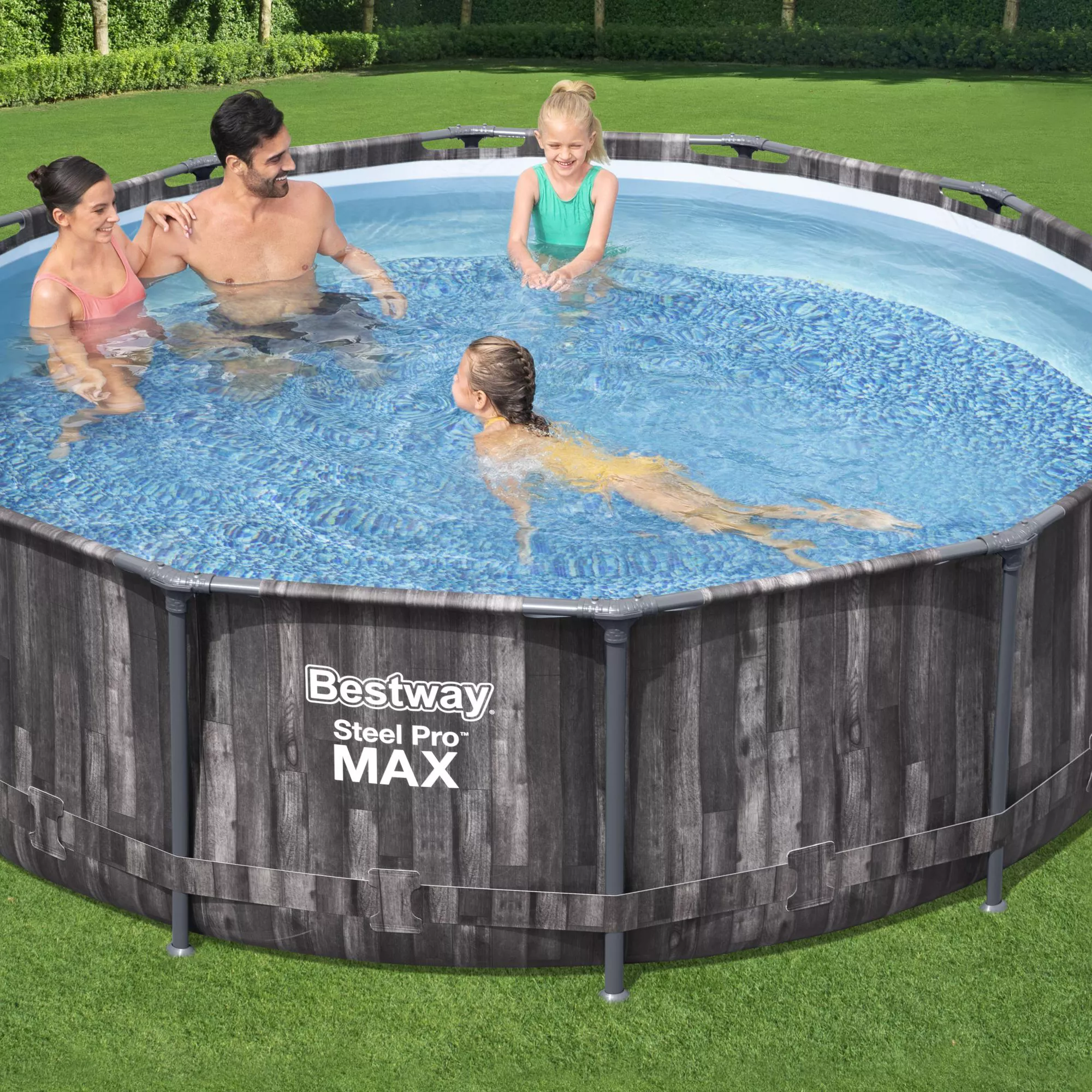 Bestway Steel Pro Max Polyvinyl Chloride (PVC) Family Swimming Pool (W) 3.66m X (L) 3.66m 4 Bestway Steel Pro Max Polyvinyl Chloride (PVC) Family Swimming Pool (W) 3.66m X (L) 3.66m - Image 2