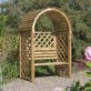 Blooma Chiltern Arbour, (H)1990mm (W)1340mm (D)800mm - Assembly Service Included -Outdoor Garden blooma chiltern arbour h 1990mm w 1340mm d 800mm assembly service included5397007111705 01i bq