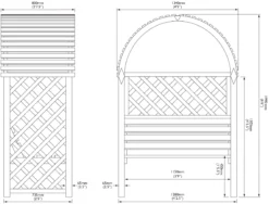 Blooma Chiltern Arbour, (H)1990mm (W)1340mm (D)800mm - Assembly Service Included 11 Blooma Chiltern Arbour, (H)1990mm (W)1340mm (D)800mm - Assembly Service Included -Outdoor Garden blooma chiltern arbour h 1990mm w 1340mm d 800mm assembly service included5397007111705 01t bq