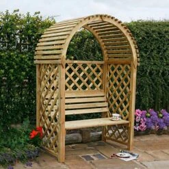 Blooma Chiltern Arbour, (H)1990mm (W)1340mm (D)800mm - Assembly Service Included 10 Blooma Chiltern Arbour, (H)1990mm (W)1340mm (D)800mm - Assembly Service Included -Outdoor Garden blooma chiltern arbour h 1990mm w 1340mm d 800mm assembly service included5397007111705 02i bq
