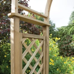 Blooma Chiltern Round Top Softwood Arch 12 Blooma Chiltern Round Top Softwood Arch -Outdoor Garden blooma chiltern round top softwood arch5397007055627 02i BQ