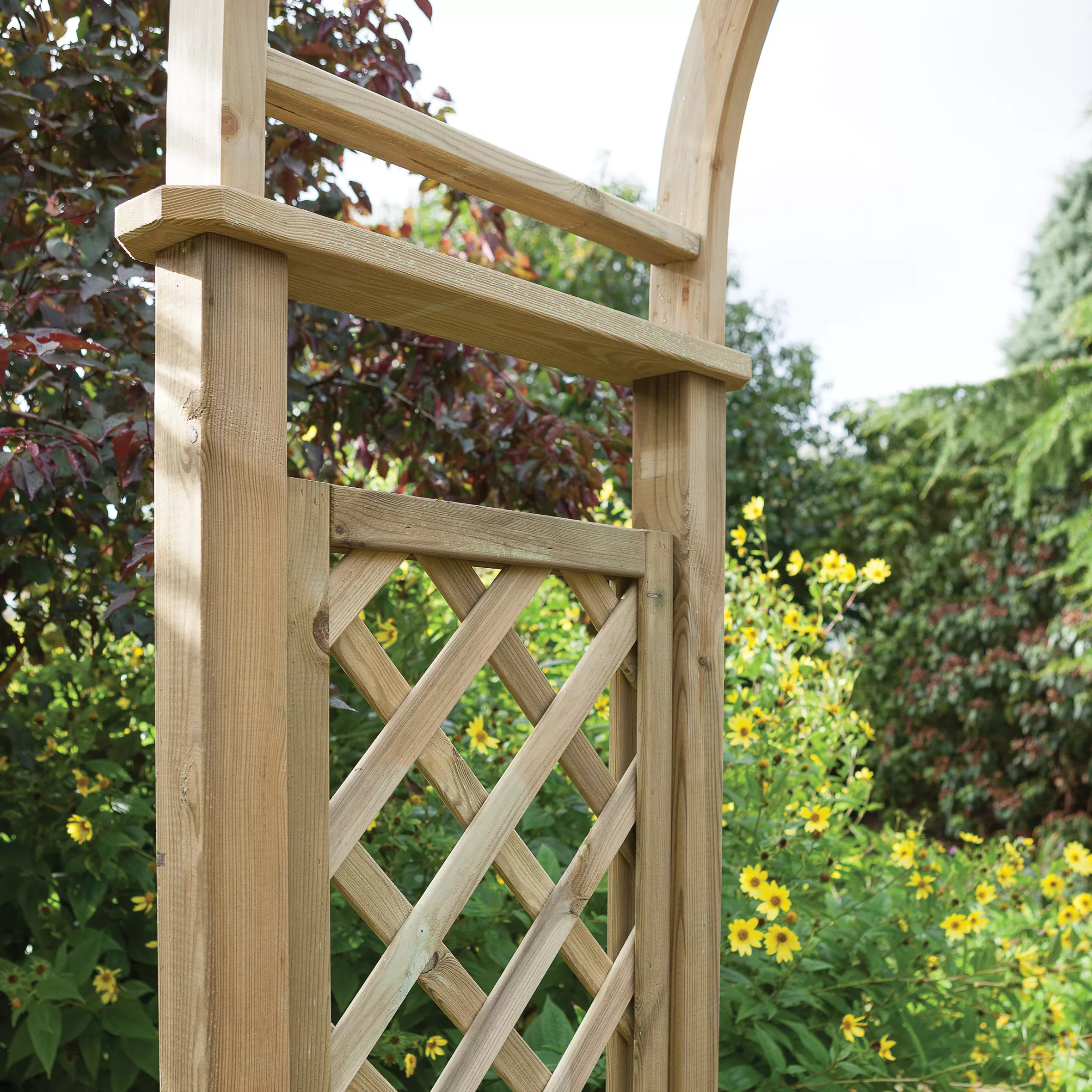 Blooma Chiltern Round Top Softwood Arch 7 Blooma Chiltern Round Top Softwood Arch - Image 5