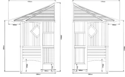 Blooma Elegant Corner Arbour, (H)2500mm (W)1730mm (D)1730mm - Assembly Service Included -Outdoor Garden blooma elegant corner arbour h 2500mm w 1730mm d 1730mm assembly service included5397007111743 01t bq