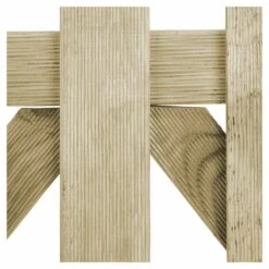 Blooma Mekong Wood Round Top Gate, (H)1m (W)1m -Outdoor Garden blooma mekong wood round top gate h 1m w 1m3663602942665 37c