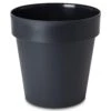Blooma Nurgul Dark Grey Plastic Circular Plant Pot (Dia)40cm -Outdoor Garden blooma nurgul dark grey plastic circular plant pot dia 40cm3663602899167 01bq