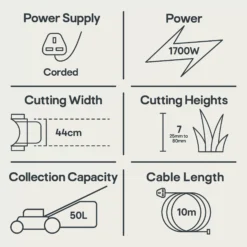 Bosch AdvancedRotak 750 Corded Rotary Lawnmower -Outdoor Garden bosch advancedrotak 750 corded rotary lawnmower4059952526706 01t EN bq