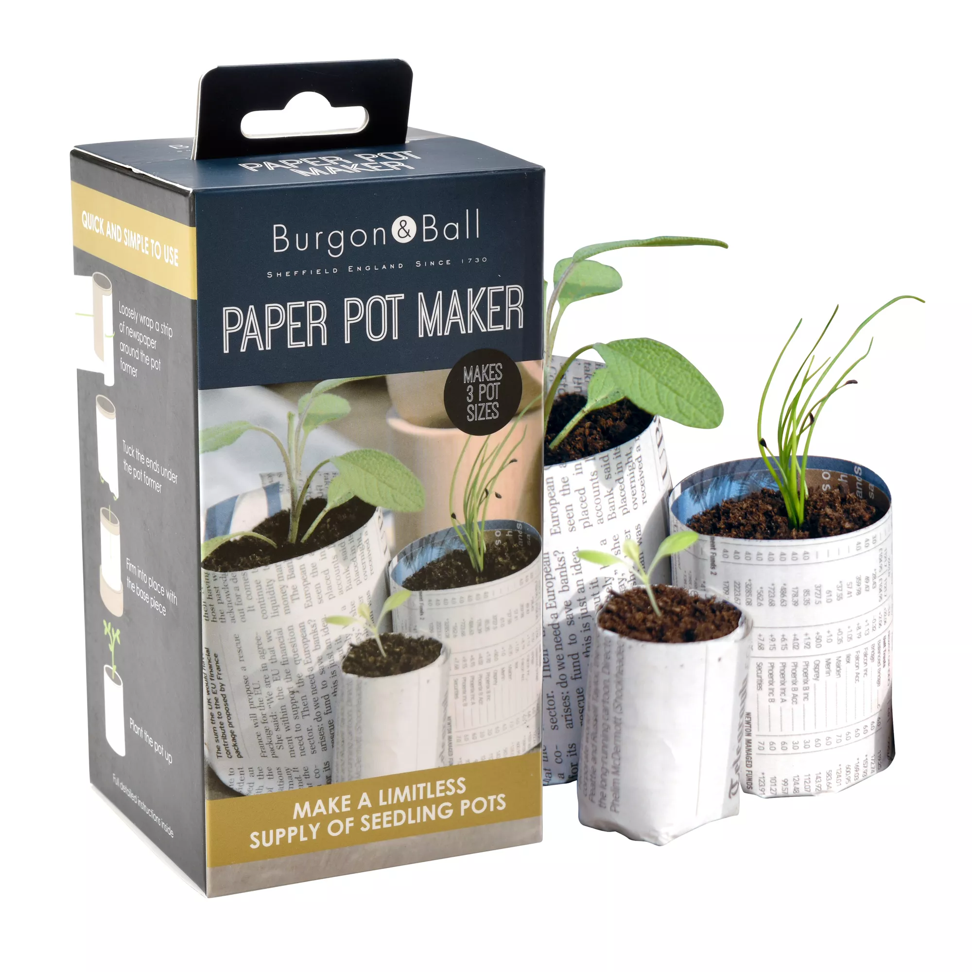 Burgon & Ball Eco Pot Maker Kit 3 Burgon & Ball Eco Pot Maker Kit