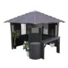 Canadian Spa Company Frazer Square Gazebo, (W)3.37m (D)3.37m - Assembly Required -Outdoor Garden canadian spa company frazer square gazebo w 3 37m d 3 37m assembly required0700697209570 02c bq