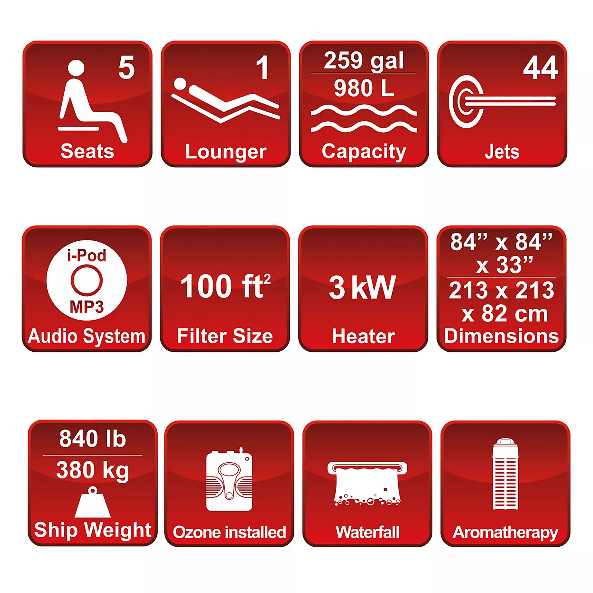 Canadian Spa Toronto Special Edition 6 Person Hot Tub 11 Canadian Spa Toronto Special Edition 6 Person Hot Tub - Image 9