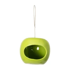 CJ Wildlife Ceramic Feeder Bird Mixes Green Apple Bird Feeder 0.5L -Outdoor Garden cj wildlife ceramic feeder bird mixes green apple bird feeder 0 5l5051054276298 03c
