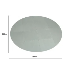CleverSpa Grey Floor Protector (Dia)1.96m -Outdoor Garden cleverspa grey floor protector dia 1 96m5019008880274 01t bq