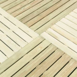 Durance Green Softwood Deck Tile (L)1m (W)1000mm (T)28mm -Outdoor Garden durance green softwood deck tile l 1m w 1000mm t 28mm5019063212324 36c