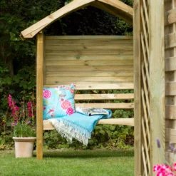 Forest Cadiz Arbour, (H)1970mm (W)1690mm (D)730mm - Assembly Required -Outdoor Garden forest cadiz arbour h 1970mm w 1690mm d 730mm assembly required5013053132746 02i bq