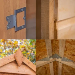 Forest Garden 10x10 Apex Dip Treated Shiplap Wooden Shed With Floor -Outdoor Garden forest garden 10x10 apex dip treated shiplap wooden shed with floor5013053185100 36c