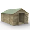 Forest Garden 10x15 Apex Pressure Treated Overlap Wooden Shed With Floor (Base Included) -Outdoor Garden forest garden 10x15 apex pressure treated overlap wooden shed with floor base included 5013053192818 01c