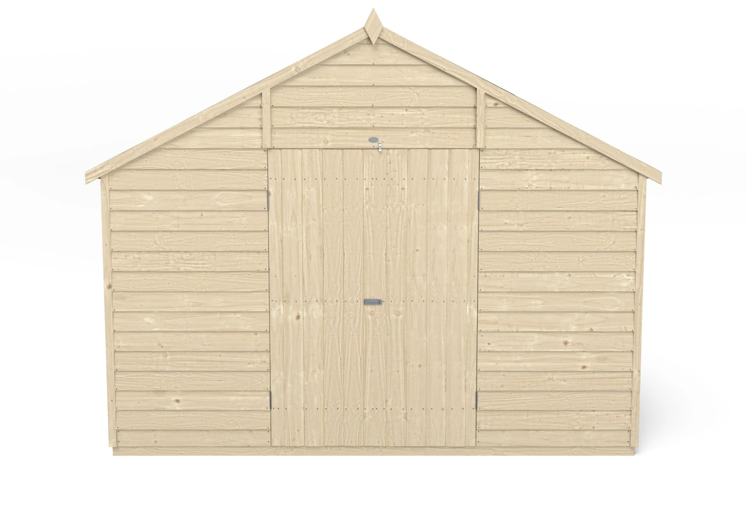 Forest Garden 10x15 Ft Apex Overlap Wooden 2 Door 6 Windows Shed With Floor - Assembly Service Included 5 Forest Garden 10x15 Ft Apex Overlap Wooden 2 Door 6 Windows Shed With Floor - Assembly Service Included - Image 3