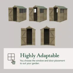 Forest Garden 10x20 Apex Pressure Treated Overlap Wooden Shed With Floor - Assembly Service Included -Outdoor Garden forest garden 10x20 apex pressure treated overlap wooden shed with floor assembly service included5013053192801 04t