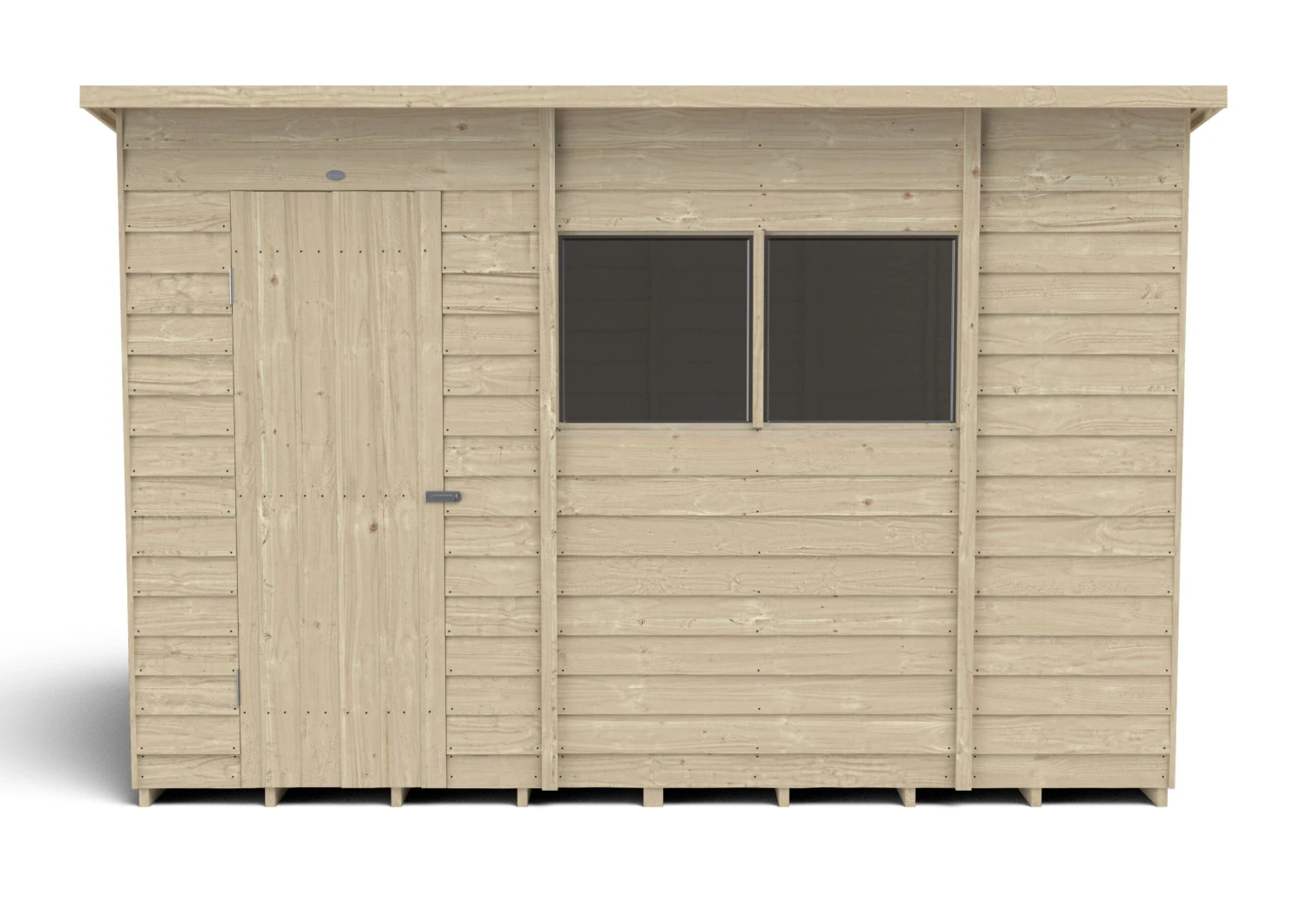 Forest Garden 10x6 Ft Pent Overlap Wooden 2 Windows Shed With Floor - Assembly Service Included 5 Forest Garden 10x6 Ft Pent Overlap Wooden 2 Windows Shed With Floor - Assembly Service Included - Image 3