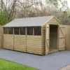 Forest Garden 12x8 Ft Apex Overlap Wooden 2 Door 6 Windows Shed With Floor - Assembly Service Included 2 Forest Garden 12x8 Ft Apex Overlap Wooden 2 Door 6 Windows Shed With Floor - Assembly Service Included -Outdoor Garden forest garden 12x8 ft apex overlap wooden 2 door 6 windows shed with floor assembly service included5013053177990 01i bq