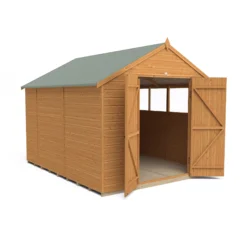 Forest Garden 12x8 Ft Apex Shiplap Wooden 2 Door 6 Windows Shed With Floor -Outdoor Garden forest garden 12x8 ft apex shiplap wooden 2 door 6 windows shed with floor5013053178843 02c bq