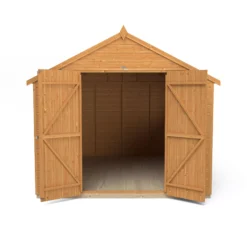 Forest Garden 12x8 Ft Apex Shiplap Wooden 2 Door 6 Windows Shed With Floor -Outdoor Garden forest garden 12x8 ft apex shiplap wooden 2 door 6 windows shed with floor5013053178843 03c bq