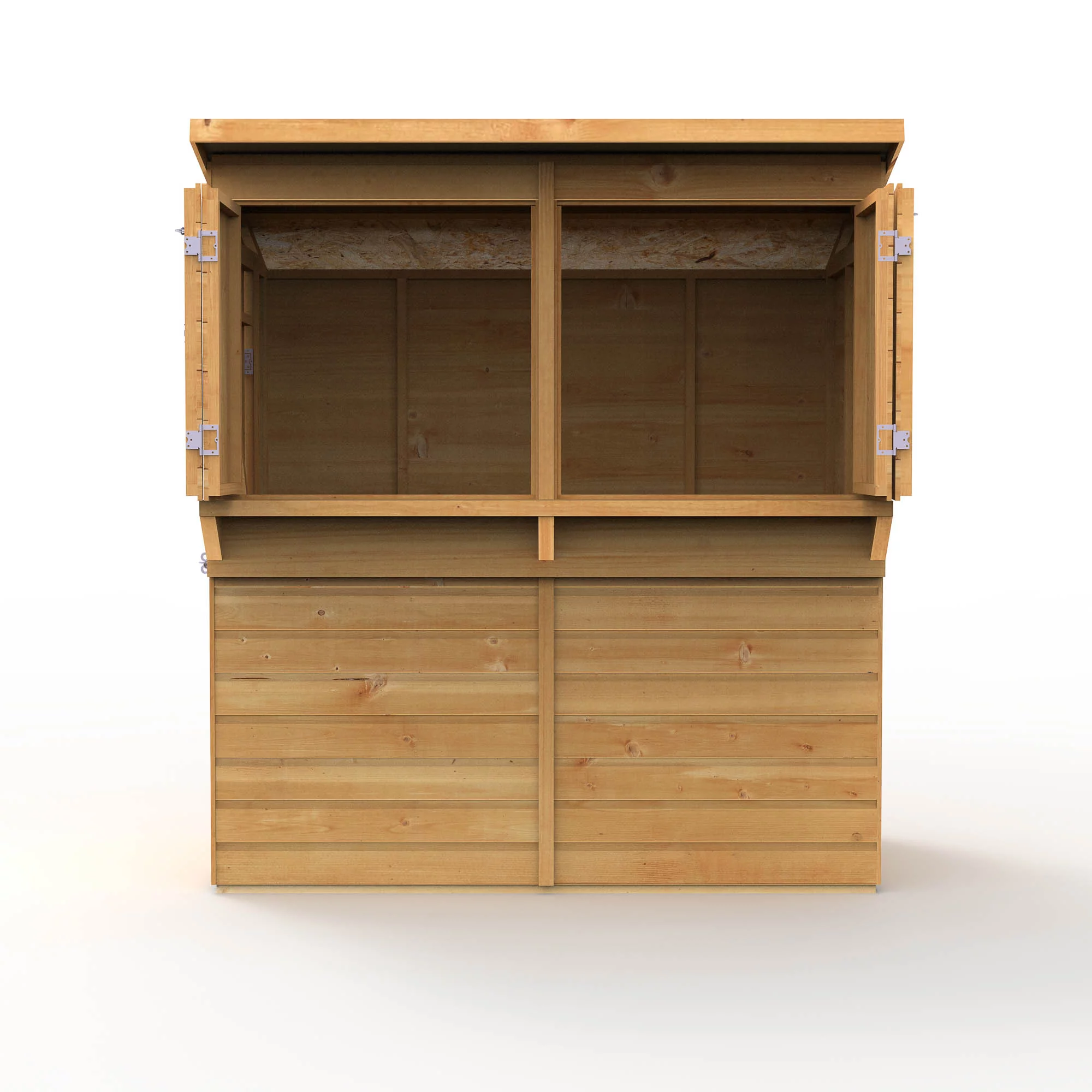 Forest Garden 6x3 Ft Pent Shiplap Garden Bar With Single Door 9 Forest Garden 6x3 Ft Pent Shiplap Garden Bar With Single Door - Image 7