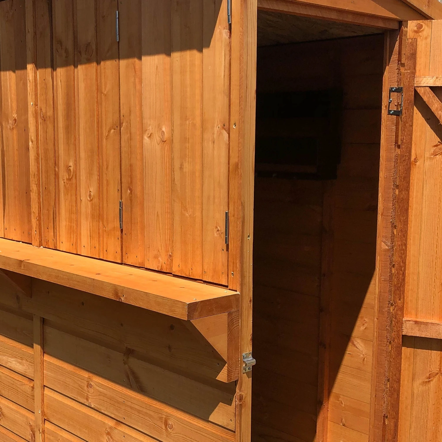 Forest Garden 6x3 Ft Pent Shiplap Garden Bar With Single Door 15 Forest Garden 6x3 Ft Pent Shiplap Garden Bar With Single Door - Image 13