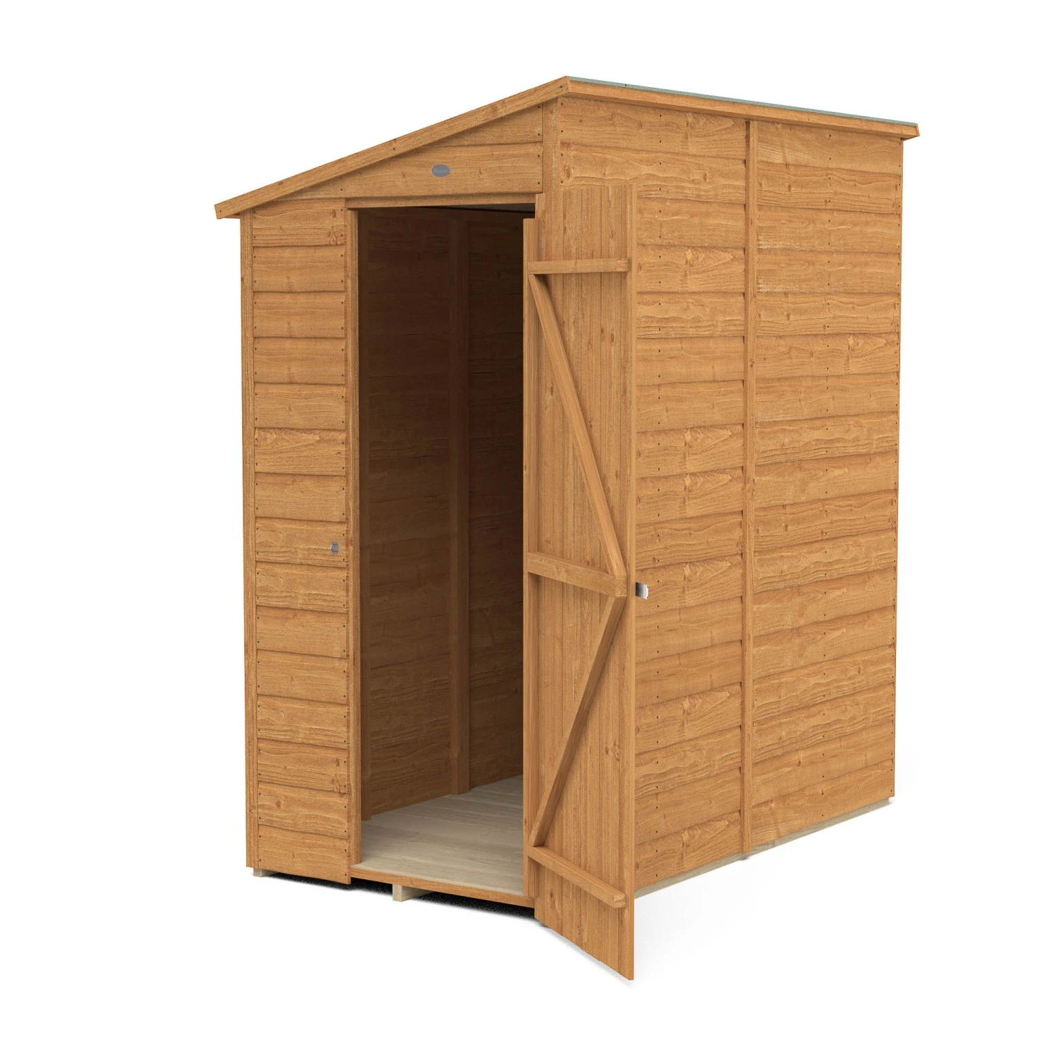 Forest Garden 6x3 Ft Pent Shiplap Wooden Shed With Floor - Assembly Service Included 5 Forest Garden 6x3 Ft Pent Shiplap Wooden Shed With Floor - Assembly Service Included - Image 3