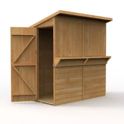 Forest Garden 6x3 Pent Dip Treated Shiplap Wooden Shed With Floor - Assembly Service Included -Outdoor Garden forest garden 6x3 pent dip treated shiplap wooden shed with floor assembly service included5013053184073 03c