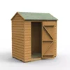 Forest Garden 6x4 Reverse Apex Dip Treated Shiplap Wooden Shed With Floor (Base Included) -Outdoor Garden forest garden 6x4 reverse apex dip treated shiplap wooden shed with floor base included 5013053193921 01c
