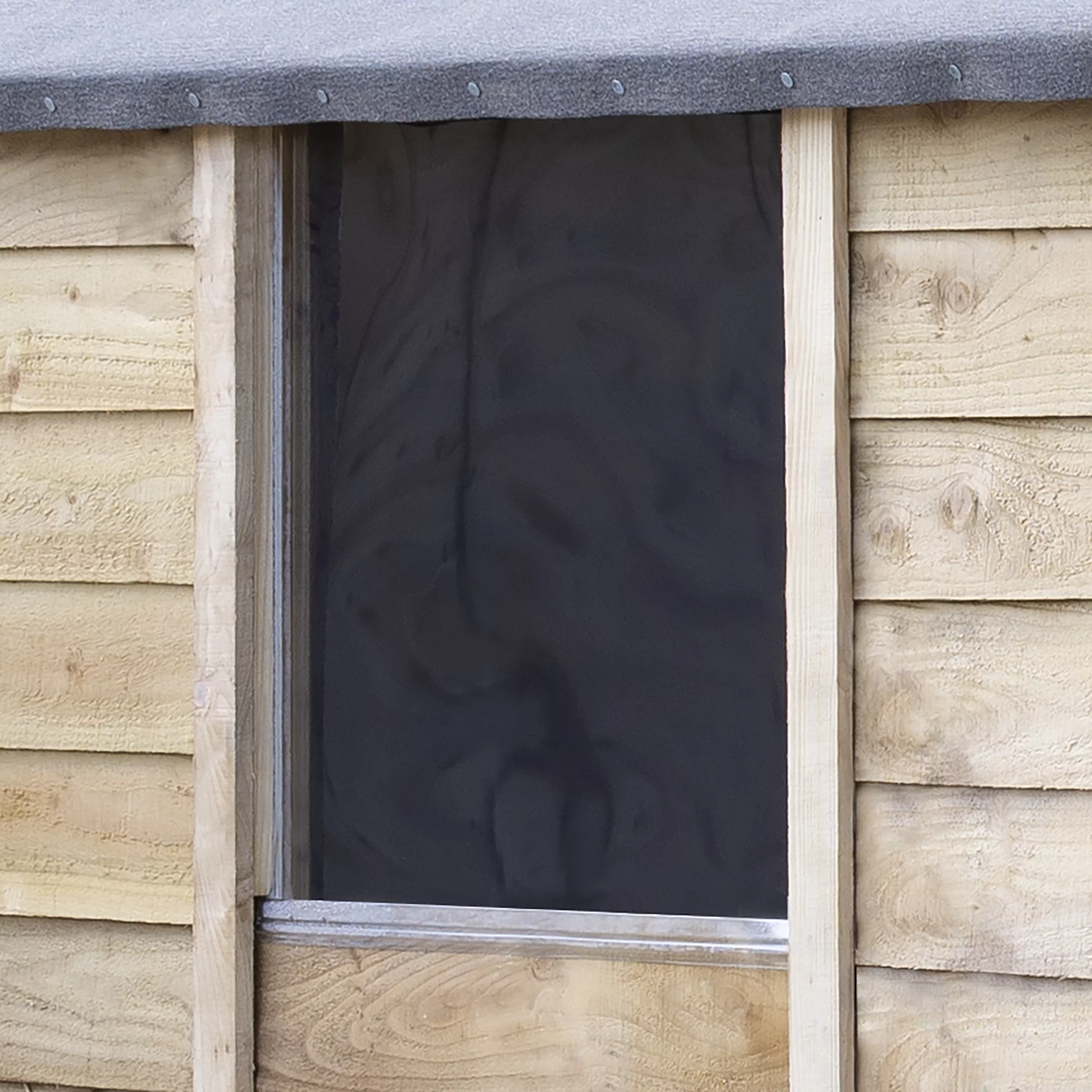 Forest Garden 6x4 Reverse Apex Pressure Treated Overlap Wooden Shed With Floor (Base Included) 8 Forest Garden 6x4 Reverse Apex Pressure Treated Overlap Wooden Shed With Floor (Base Included) - Image 6