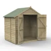 Forest Garden 7x5 Apex Pressure Treated Overlap Wooden Shed With Floor - Assembly Service Included -Outdoor Garden forest garden 7x5 apex pressure treated overlap wooden shed with floor assembly service included5013053192863 01c
