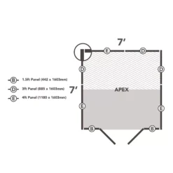 Forest Garden 7x7 Apex Pressure Treated Overlap Wooden Shed With Floor - Assembly Service Included -Outdoor Garden forest garden 7x7 apex pressure treated overlap wooden shed with floor assembly service included5013053192870 02t