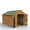 Forest Garden 8x12 Apex Dip Treated Shiplap Wooden Shed With Floor (Base Included) -Outdoor Garden forest garden 8x12 apex dip treated shiplap wooden shed with floor base included 5013053193860 01c