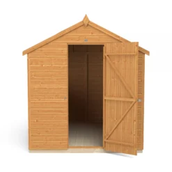 Forest Garden 8x6 Ft Apex Shiplap Wooden 2 Windows Shed With Floor (Base Included) - Assembly Service Included -Outdoor Garden forest garden 8x6 ft apex shiplap wooden 2 windows shed with floor base included assembly service included5013053178744 06c bq
