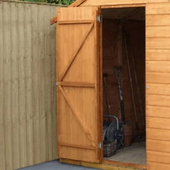Forest Garden 8x6 Ft Apex Shiplap Wooden 2 Windows Shed With Floor (Base Included) - Assembly Service Included -Outdoor Garden forest garden 8x6 ft apex shiplap wooden 2 windows shed with floor base included assembly service included5013053178744 06i bq