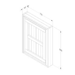 Forest Garden Fold Down Timber Garden Bar (Base Not Required) -Outdoor Garden forest garden fold down timber garden bar base not required 5013053192276 02t