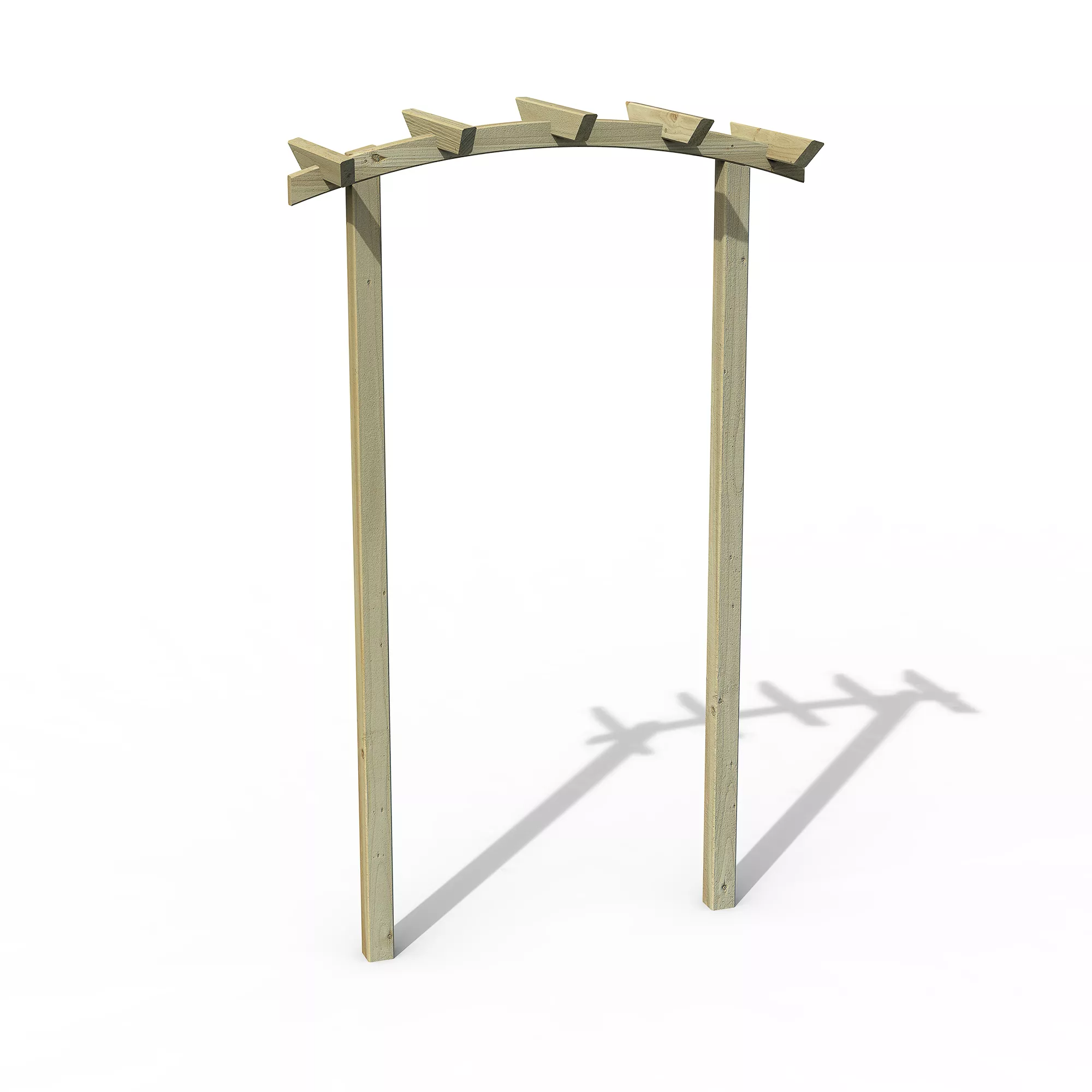 Forest Garden Hanbury Dome Top European Softwood Arch (H) 218.3cm X (W) 134cm 4 Forest Garden Hanbury Dome Top European Softwood Arch (H) 218.3cm X (W) 134cm - Image 2