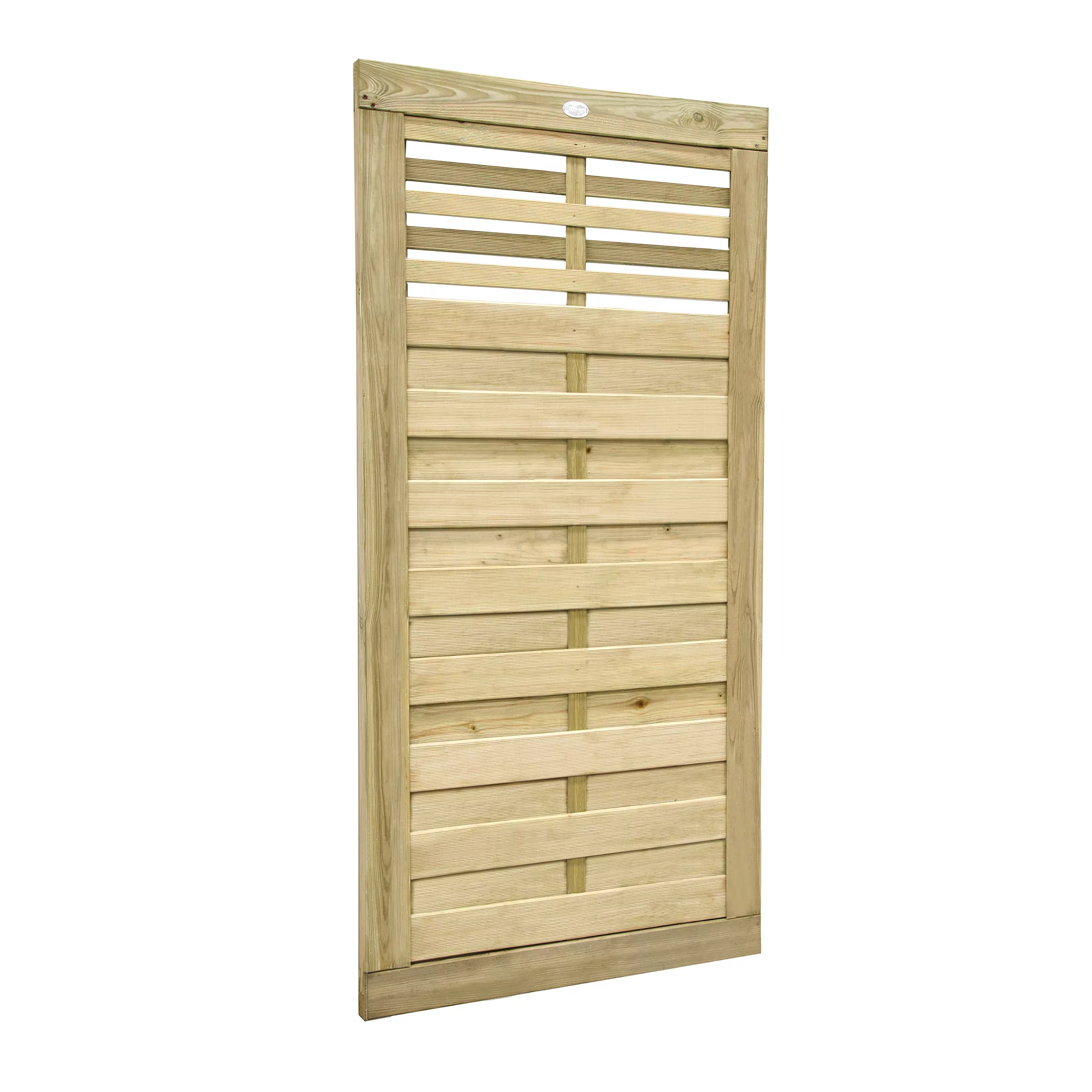 Forest Garden Kyoto Wood Slatted Gate, (H)1.8m (W)0.9m 3 Forest Garden Kyoto Wood Slatted Gate, (H)1.8m (W)0.9m